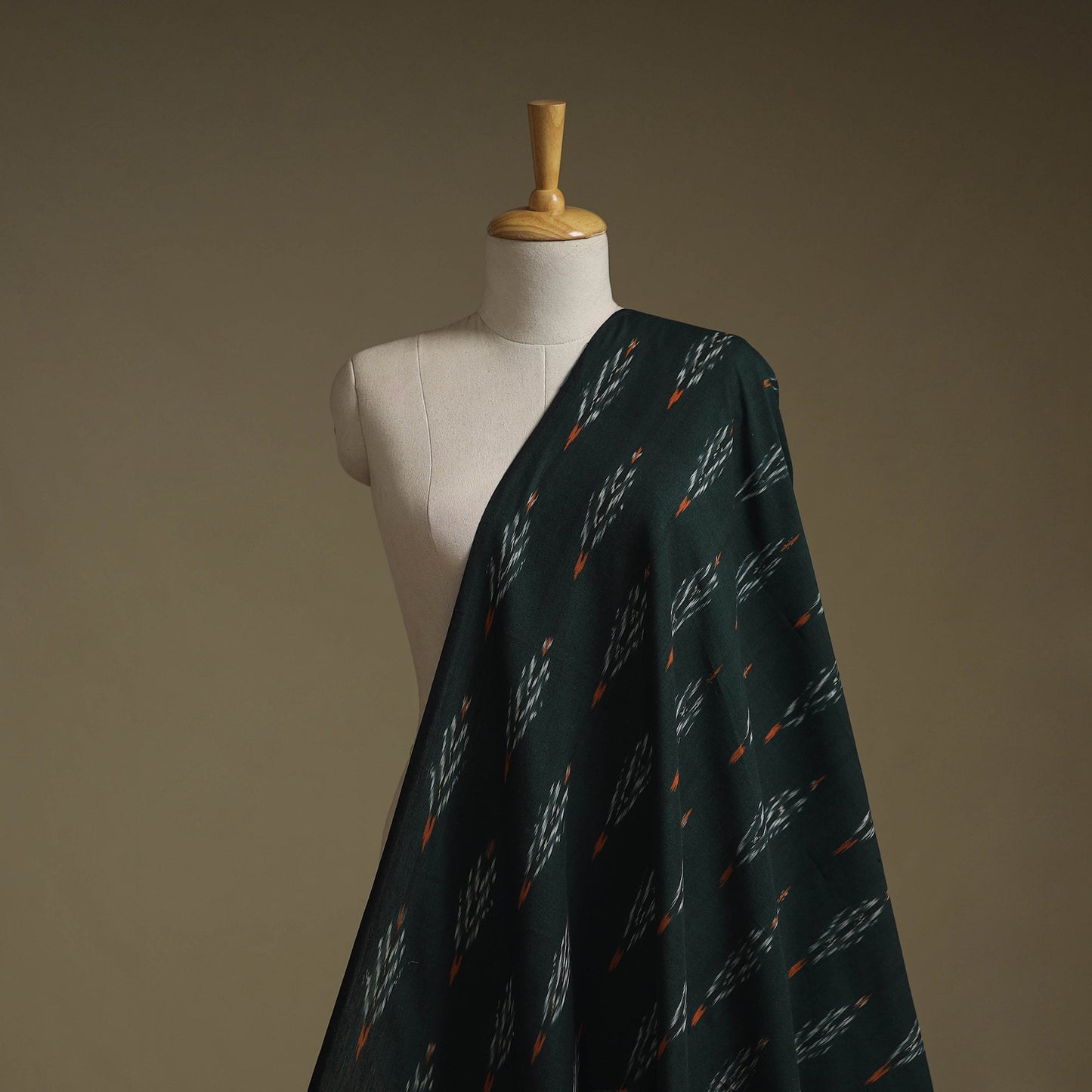 Cotton pochampally ikat fabric 08 - handcrafted