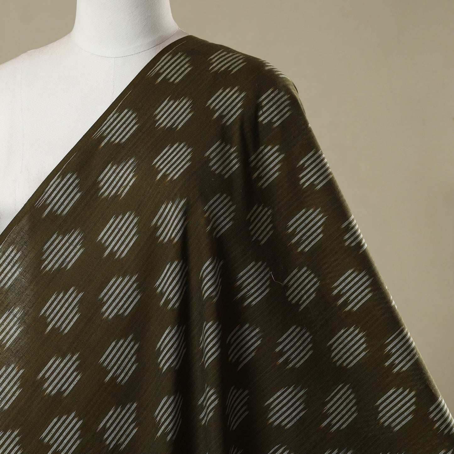 Cotton pochampally ikat fabric 09 - handcrafted