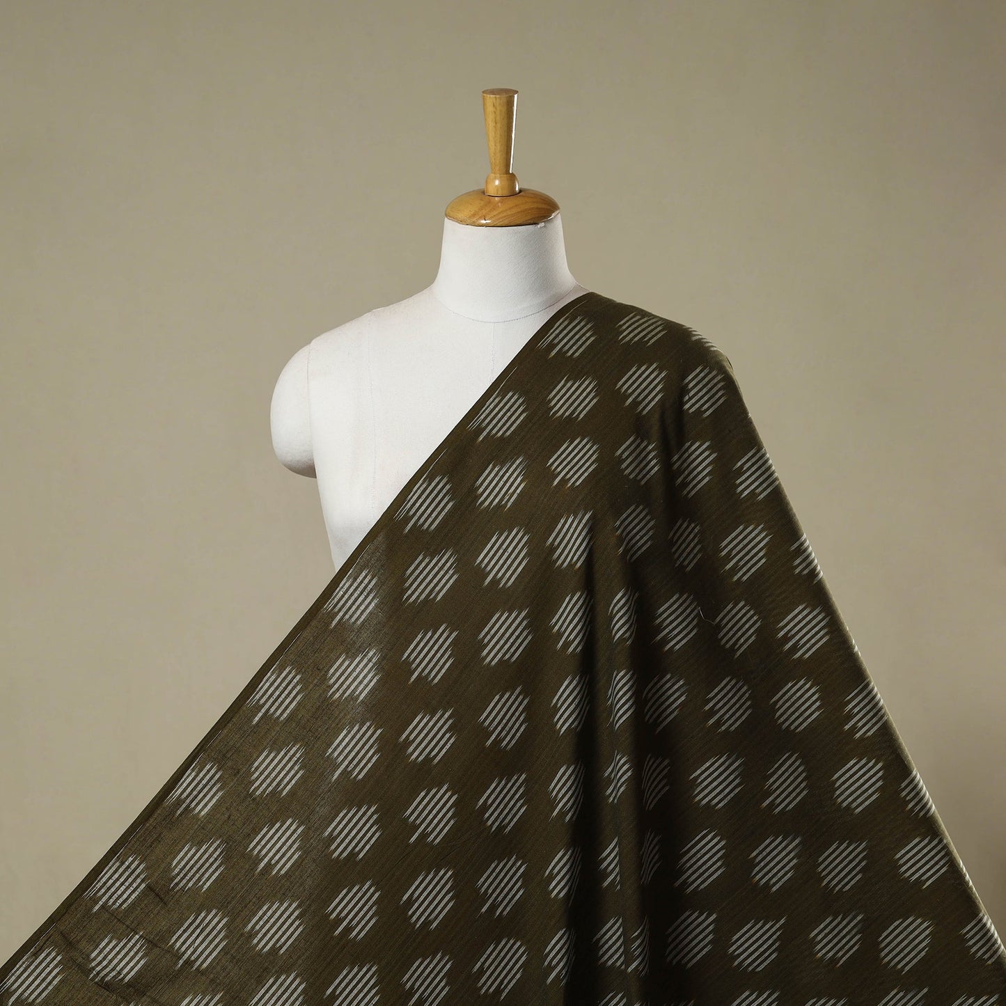 Cotton pochampally ikat fabric 09 - handcrafted