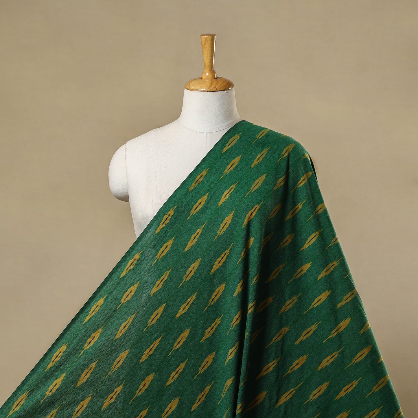 Cotton pochampally ikat fabric 10 - handcrafted