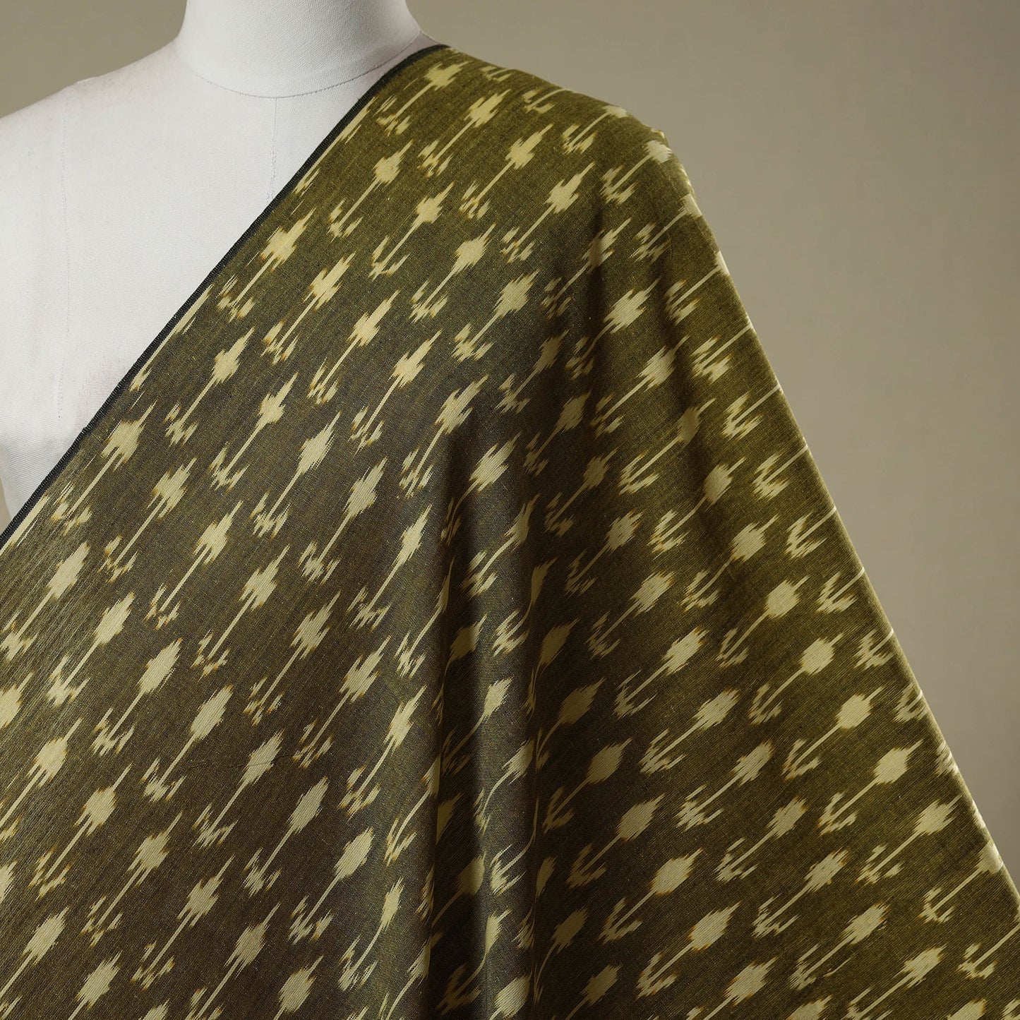 Cotton pochampally ikat fabric 13 - handcrafted