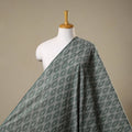 Grey - cotton pochampally ikat fabric 14 - handcrafted