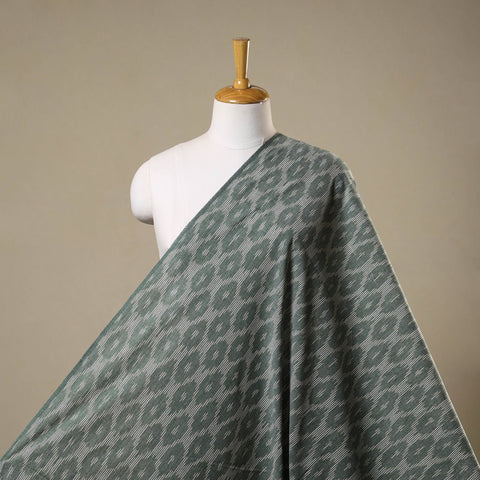 Grey - cotton pochampally ikat fabric 14 - handcrafted