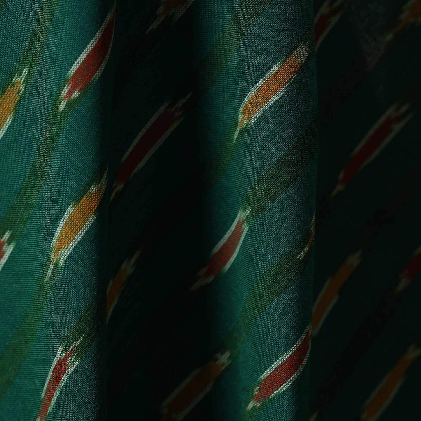 Cotton pochampally ikat fabric 21 - handcrafted