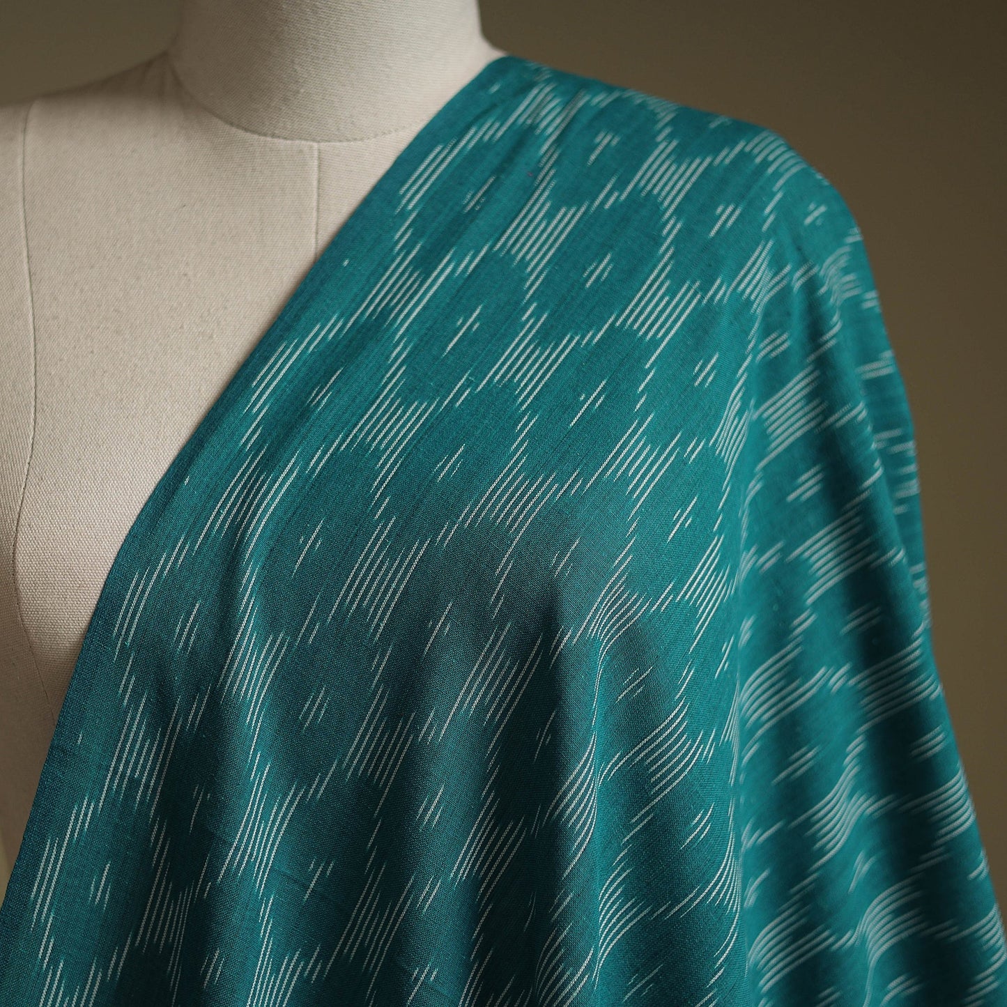 Cotton pochampally ikat fabric 27 - handcrafted