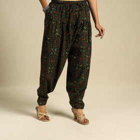 Green Block Print Cotton Ajrakh Salwar