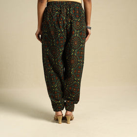 Green Block Print Cotton Ajrakh Salwar