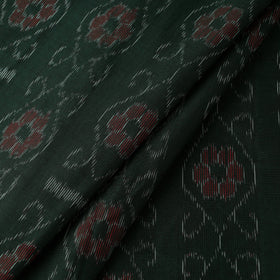 Green - cotton sambalpuri ikat fabric 03 - handcrafted