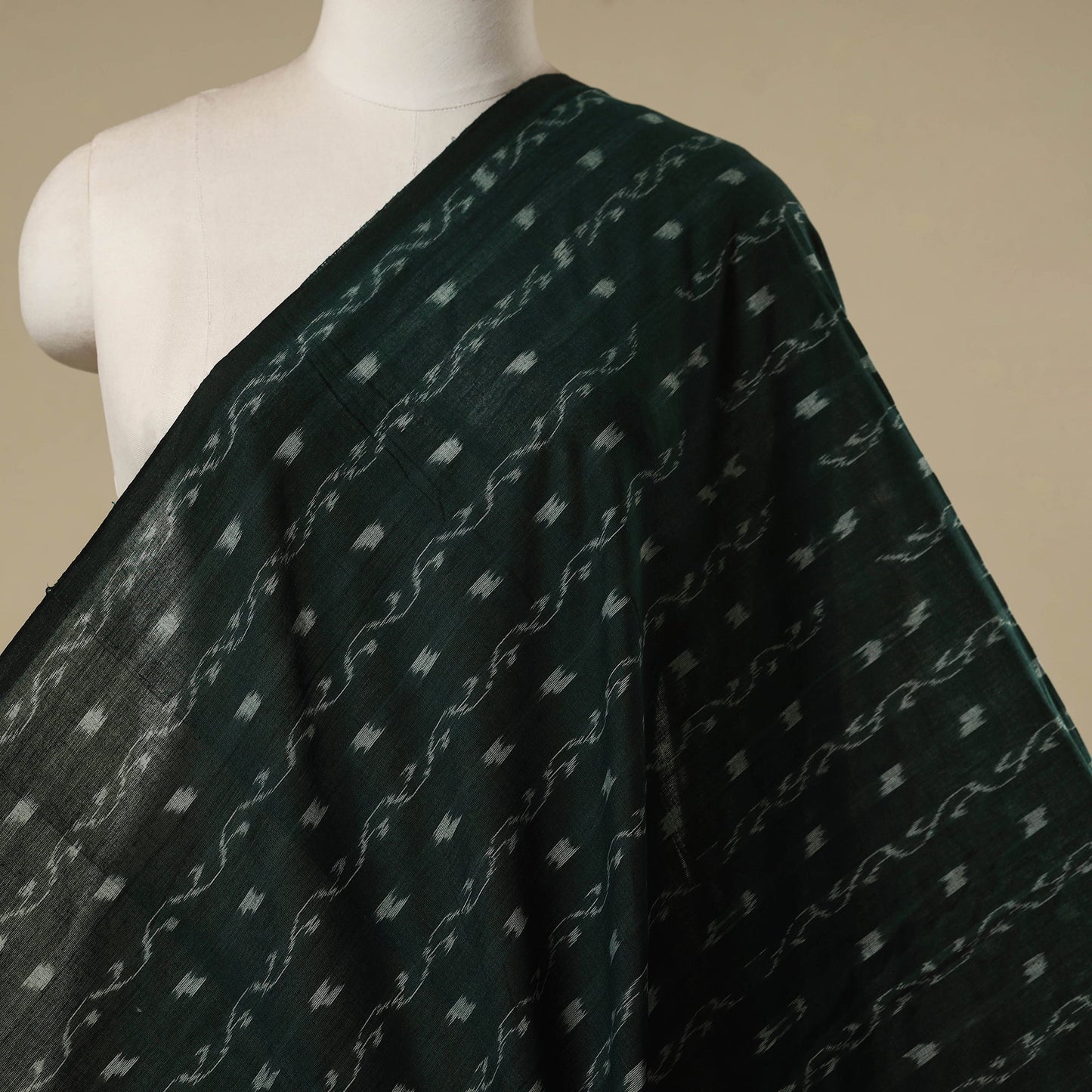 Cotton sambalpuri ikat fabric 27 - handcrafted