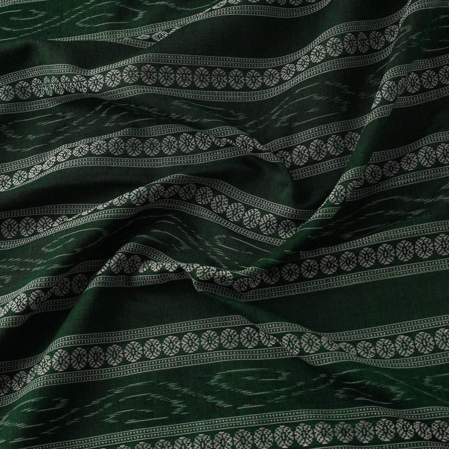 Cotton sambalpuri ikat fabric 30 - handcrafted