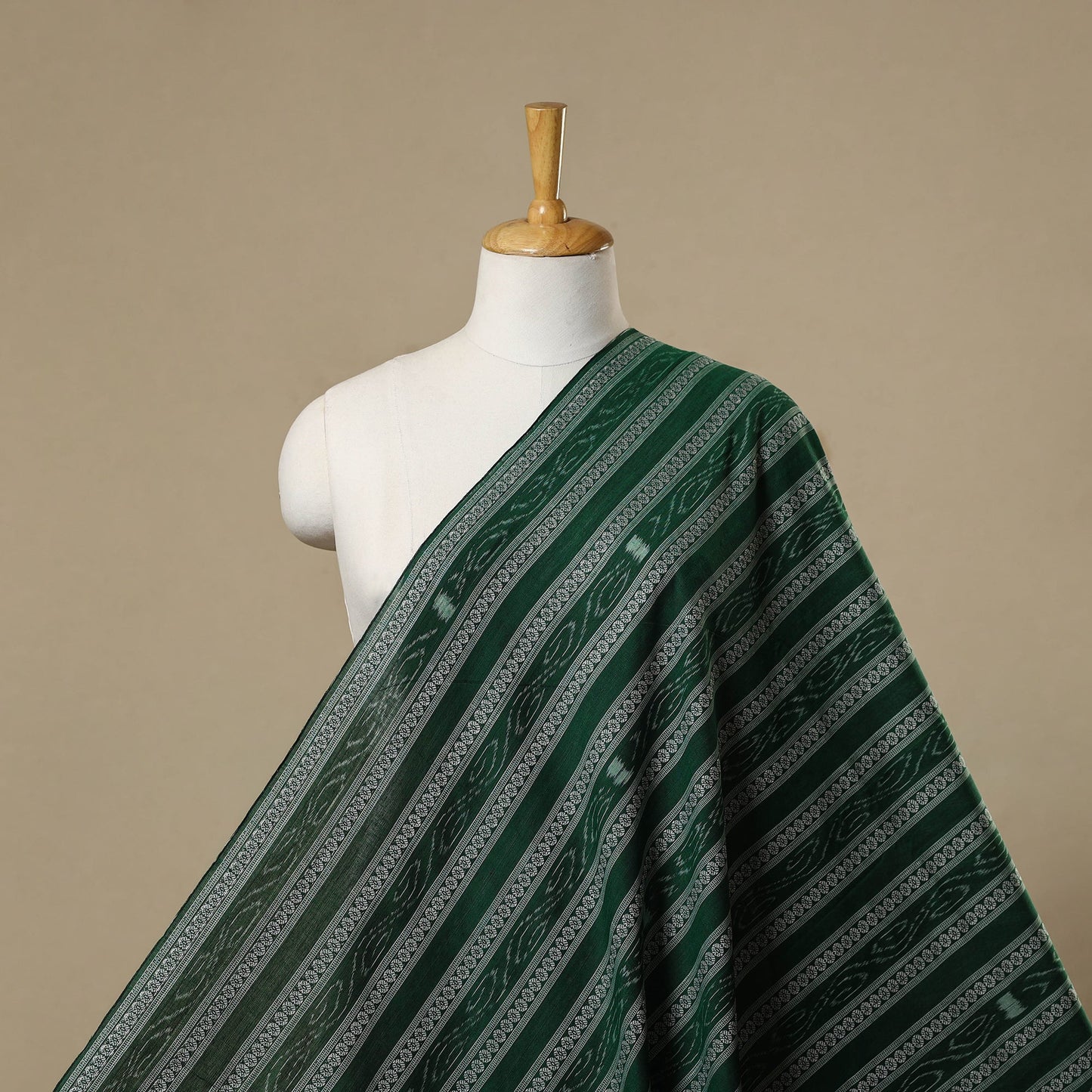 Cotton sambalpuri ikat fabric 30 - handcrafted