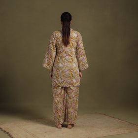 Green Cotton Sanganeri Block Print Co-Ord Set