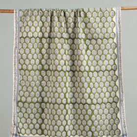 Green - cotton sanganeri towel 08 - handcrafted