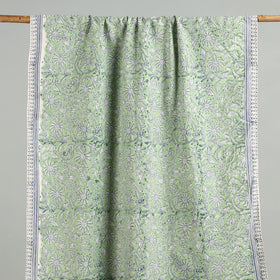 Green - cotton sanganeri towel 09 - handcrafted