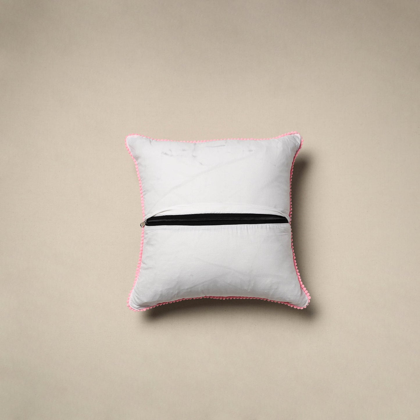 Cotton sanganeri cushion cover 06 - handcrafted