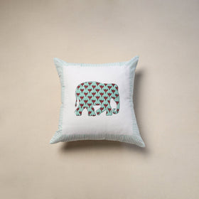 Cotton sanganeri cushion cover (16 x 16 in) 112