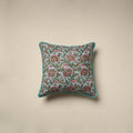 Cotton sanganeri cushion cover 23 - handcrafted