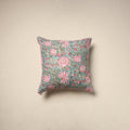 Cotton sanganeri cushion cover 35 - handcrafted