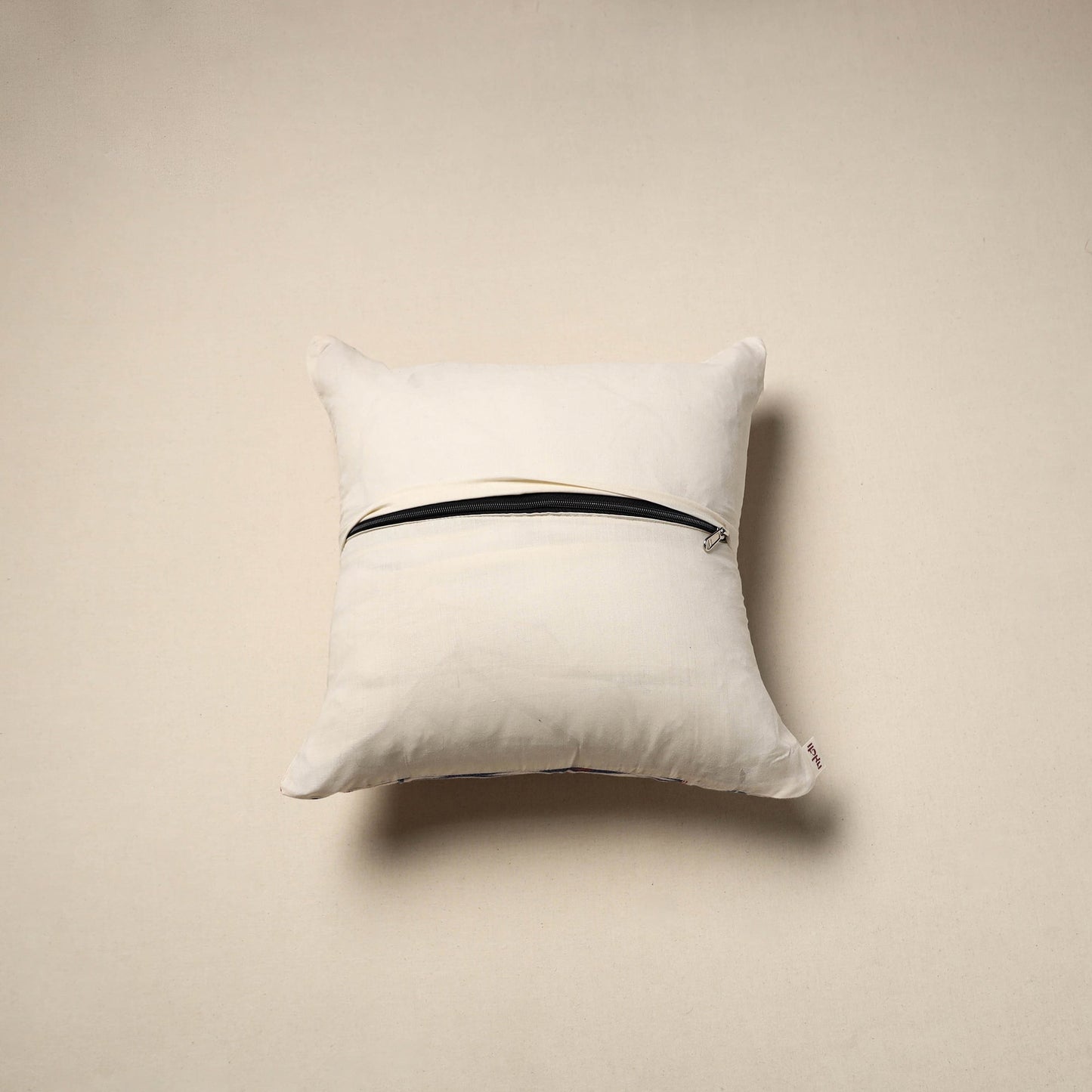 Cotton sanganeri cushion cover 35 - handcrafted