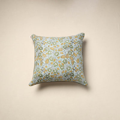 Cotton sanganeri cushion cover 37 - handcrafted