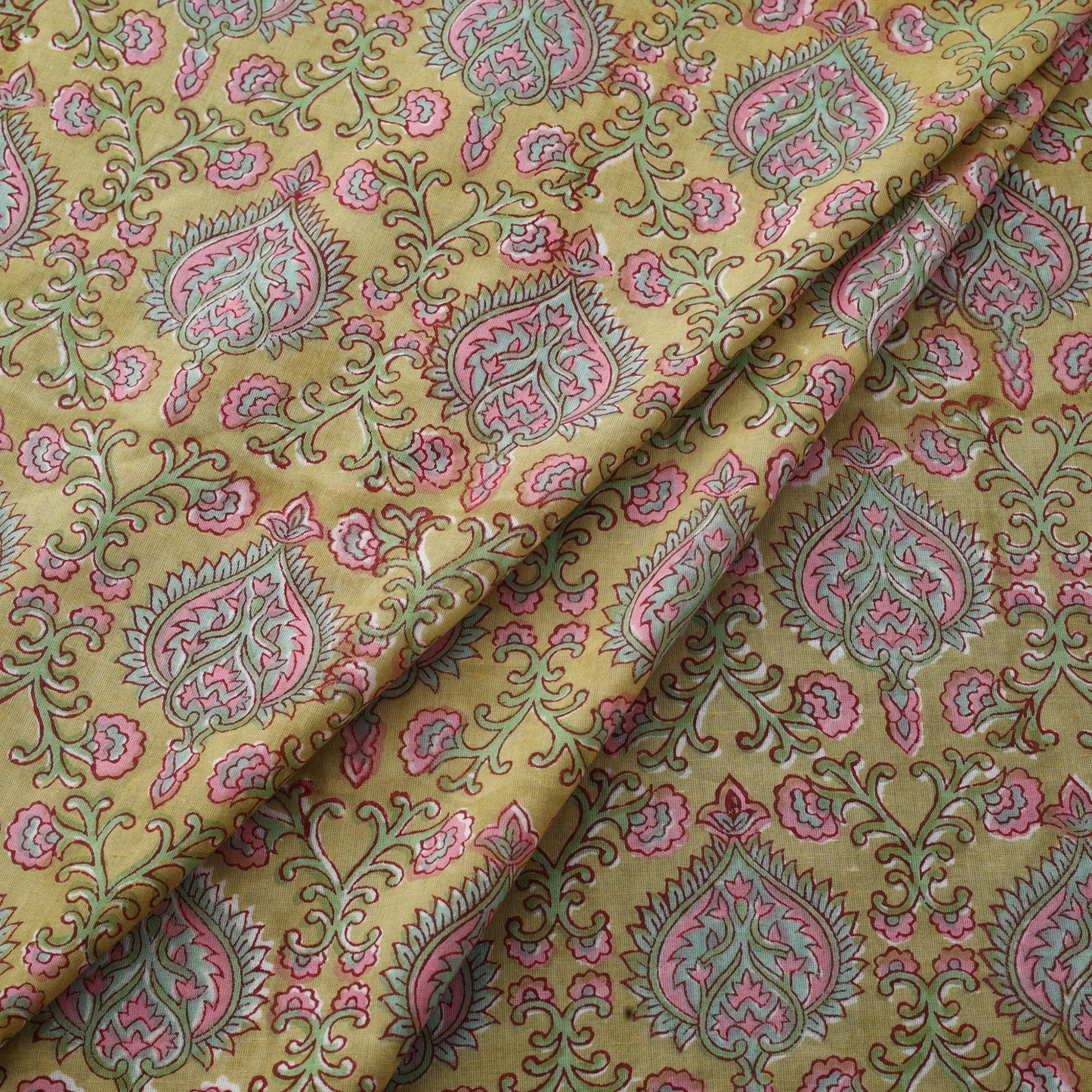 Block Print Cotton Sanganeri Fabric