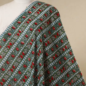 Green - cotton sanganeri fabric 04 - handcrafted