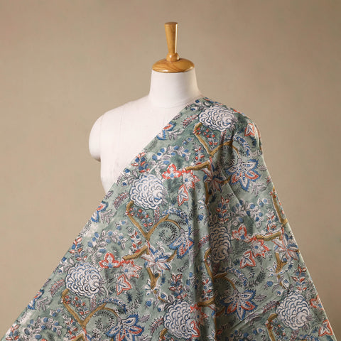 Green - cotton sanganeri fabric 07 - handcrafted