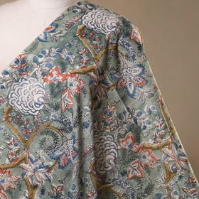 Green - cotton sanganeri fabric 07 - handcrafted