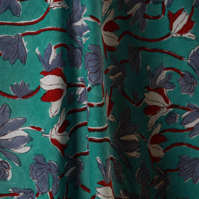 Green - cotton sanganeri fabric 20 - handcrafted