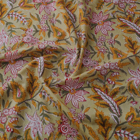 Green - cotton sanganeri fabric 24 - handcrafted