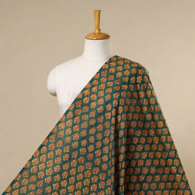 Green - cotton sanganeri fabric 25 - handcrafted