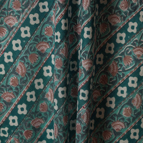 Green - cotton sanganeri fabric 25 - handcrafted