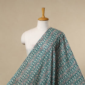 Green - cotton sanganeri fabric 25 - handcrafted