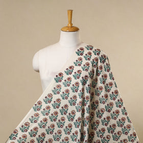 White - cotton sanganeri fabric 31 - handcrafted