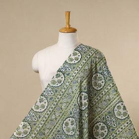 Green - cotton sanganeri fabric 32 - handcrafted