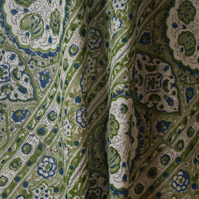 Green - cotton sanganeri fabric 32 - handcrafted