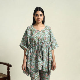  Cotton Green Sanganeri Block Print Night Suit Set 