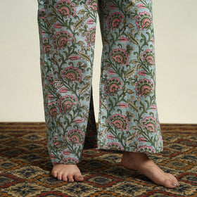  Cotton Green Sanganeri Block Print Night Suit Set 