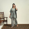  Cotton Green Sanganeri Block Print Night Suit Set 