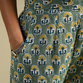  Block Print Cotton Sanganeri Palazzo 