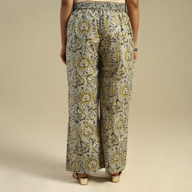 Green Block Print Cotton Sanganeri Palazzo 