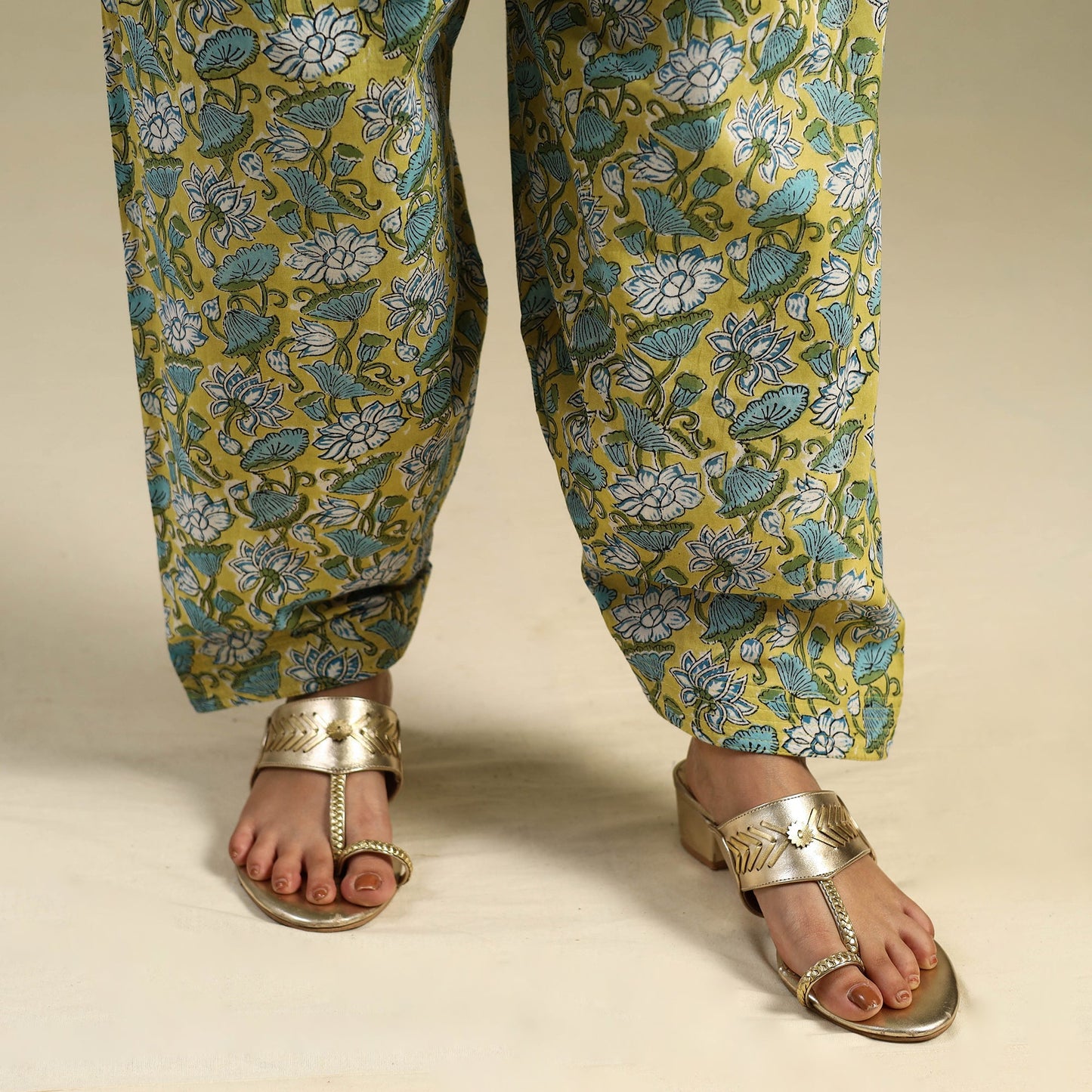 Buy Block Print Cotton Sanganeri Salwar