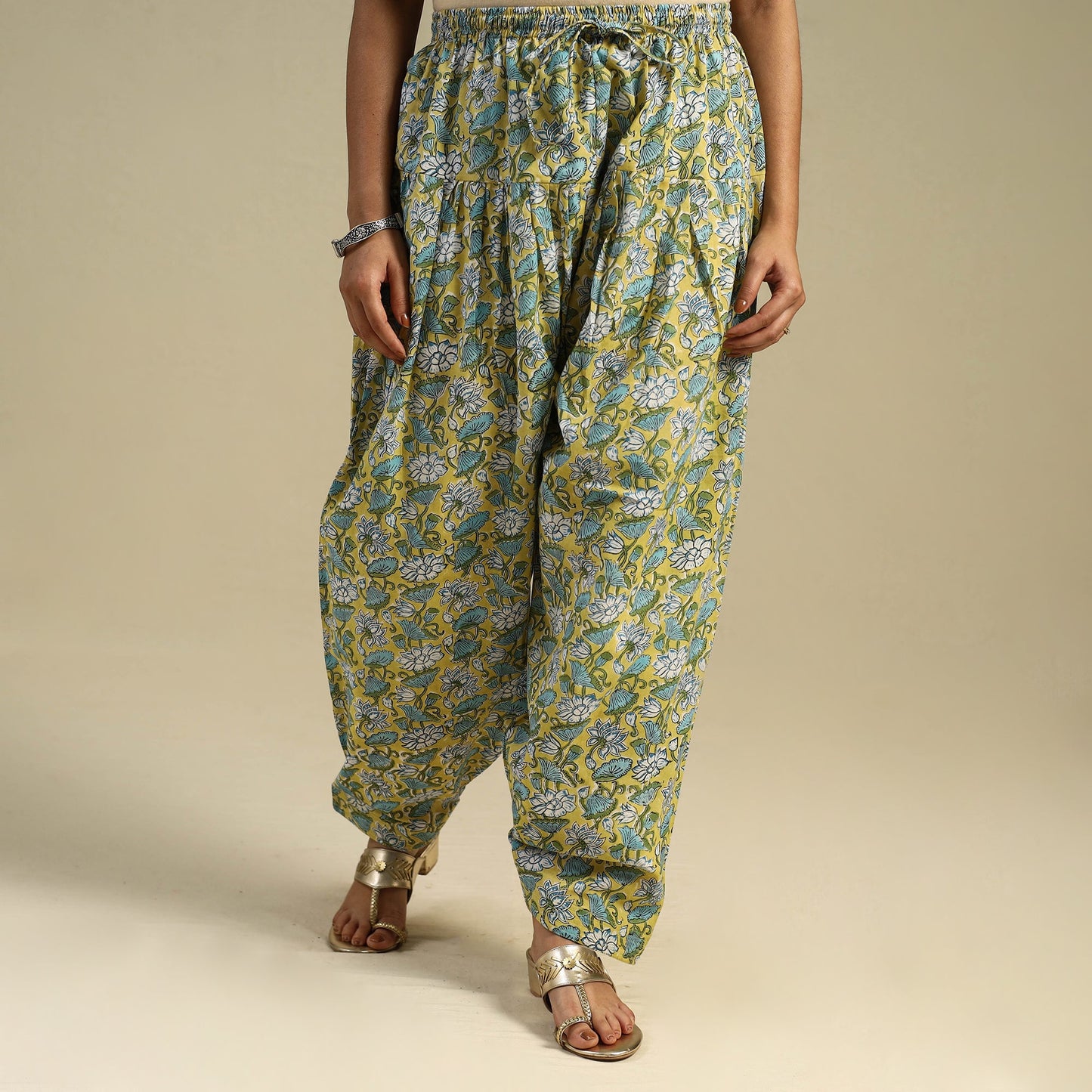 Buy Block Print Cotton Sanganeri Salwar