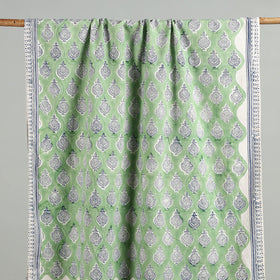 Green - cotton sanganeri towel 06 - handcrafted