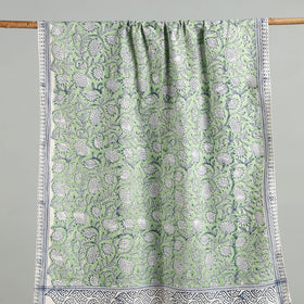 Green - cotton sanganeri towel 13 - handcrafted