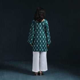 Cotton short pochampally ikat kurta for women 14