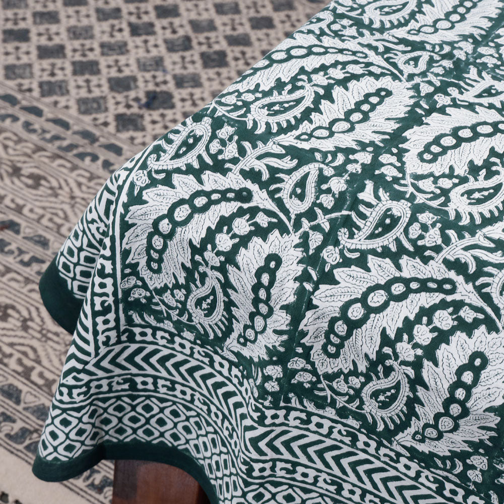 Buy Block Print Cotton Single Sanganeri Bed Sheet 