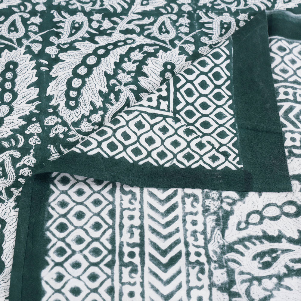 Buy Block Print Cotton Single Sanganeri Bed Sheet 