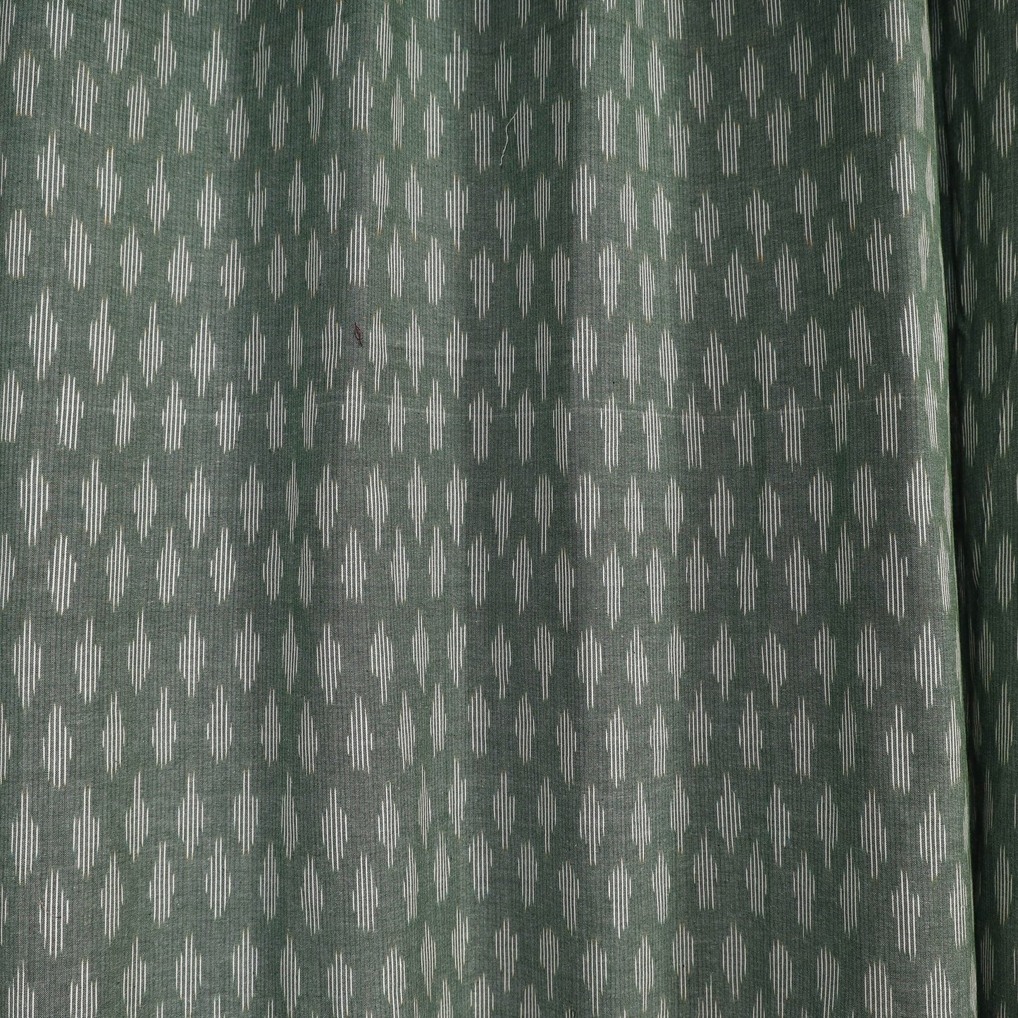 Green - cotton window pochampally ikat curtain (5 x 3 feet)