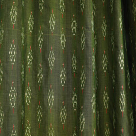 Green - cotton window pochampally ikat curtain (5 x 3 feet)